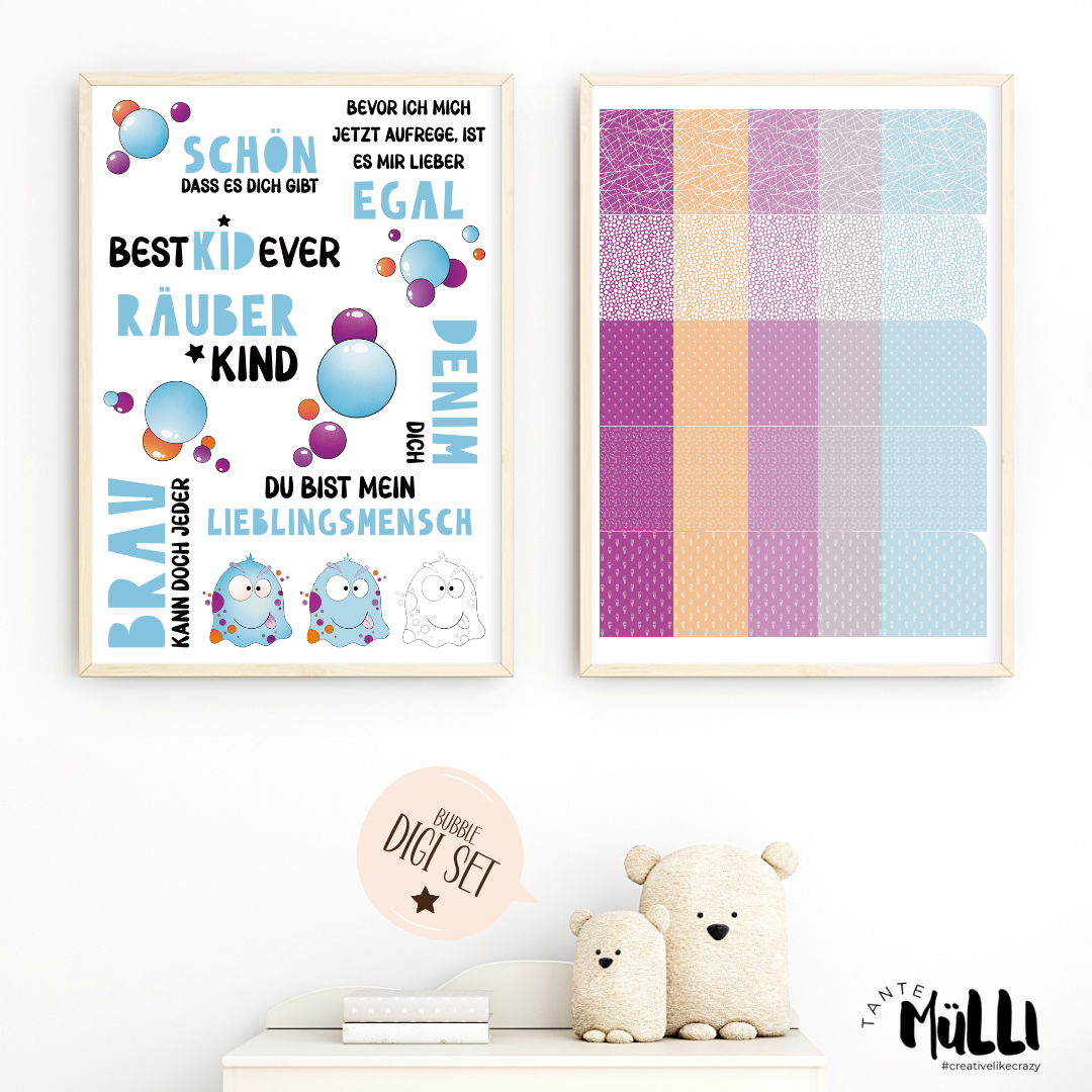 Monster Bubble - DigiStamp Set