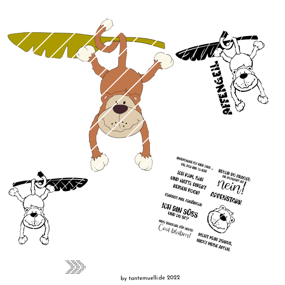 Dschungelbande Appo - Plottdesign Creative Set