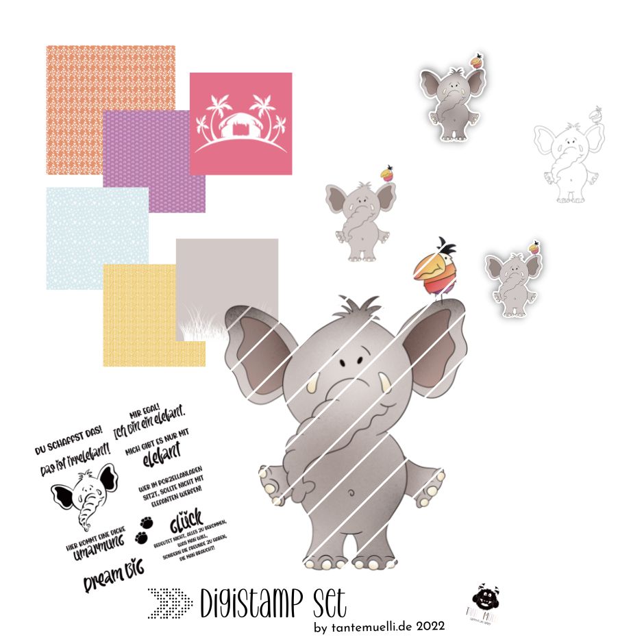 Dschungelbande Fanti - DigiStamp Set