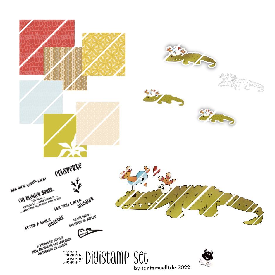 Dschungelbande Koko Roko - DigiStamp Set