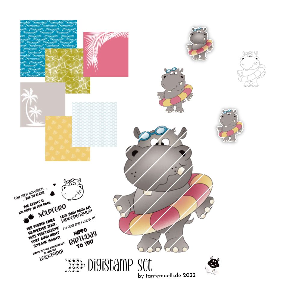 Dschungelbande Nöli - DigiStamp Set