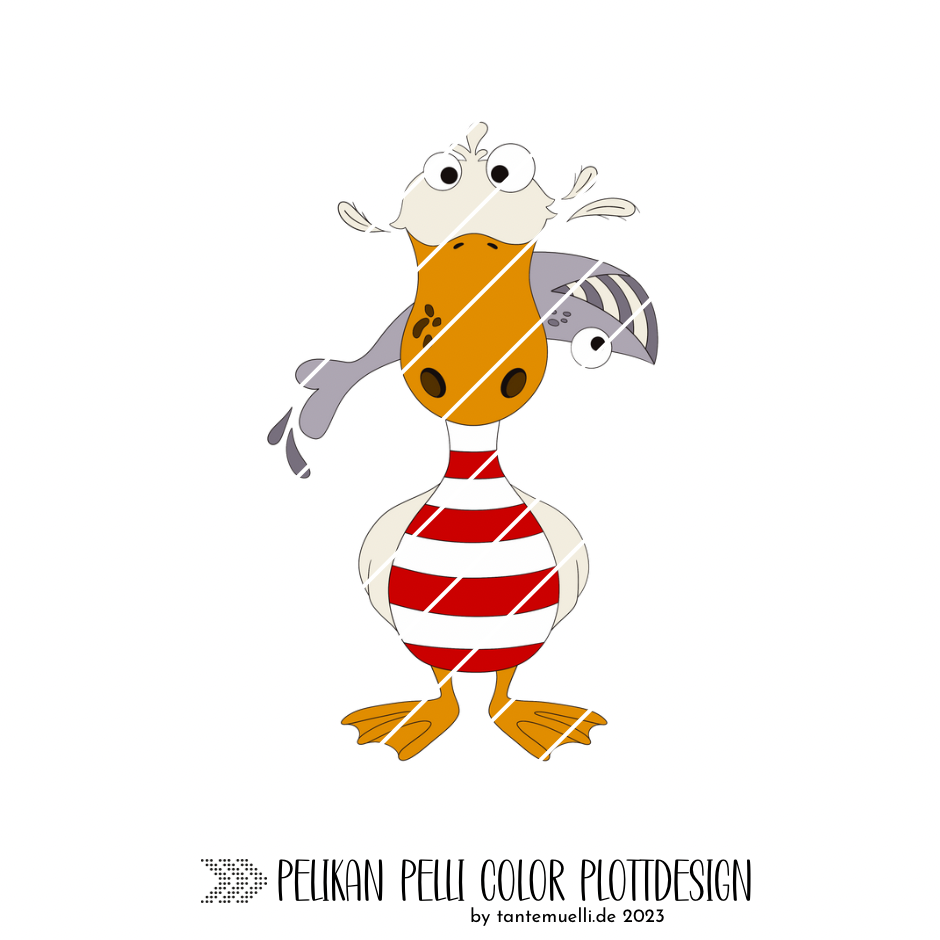 Pelikan Pelli - Color Plottdesign