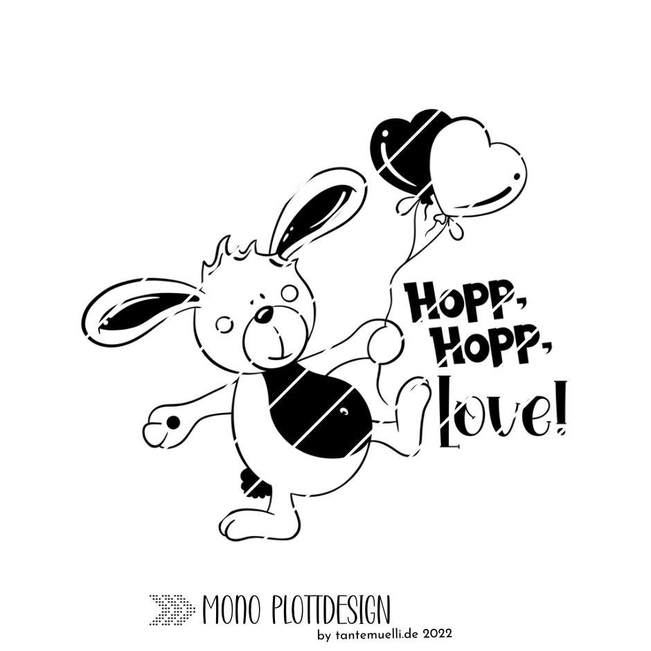 Funny Bunny - Mono Plottdesign